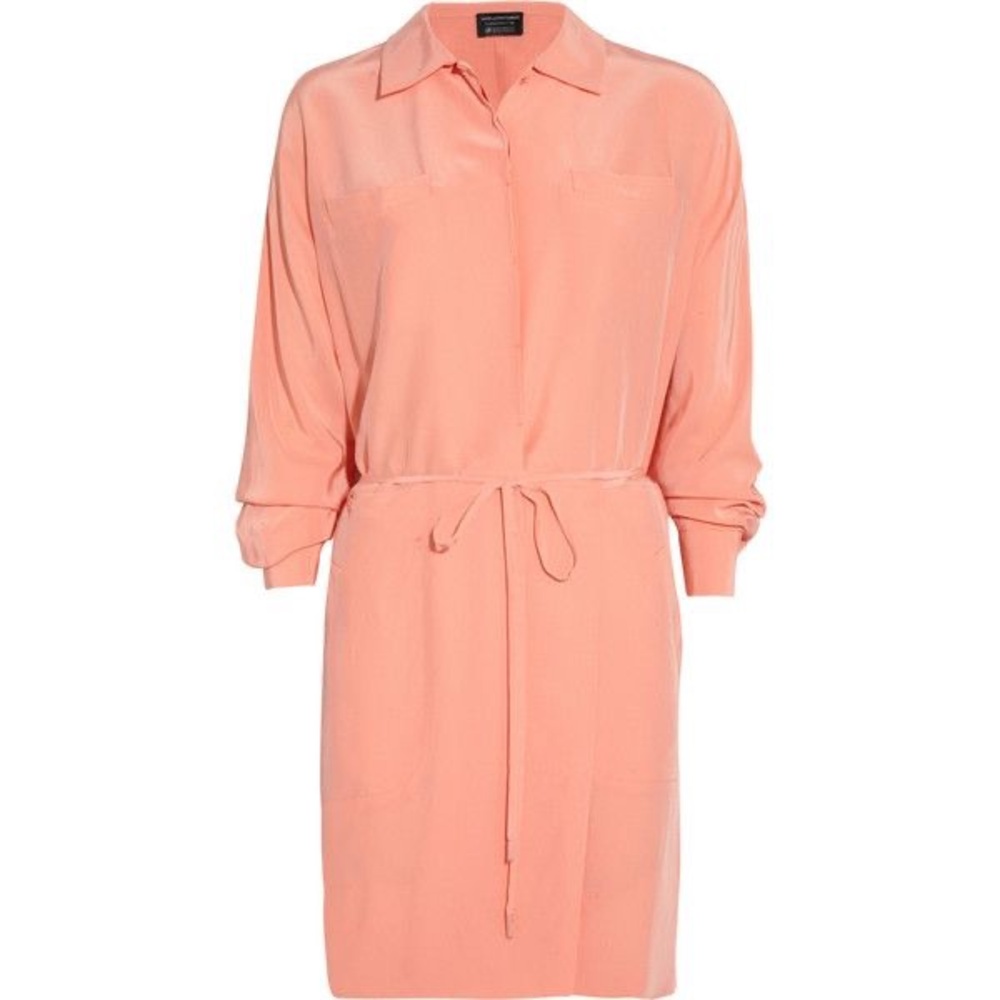 Diane Von Furstenberg Rosetta Silk Dress in Peach Size 8